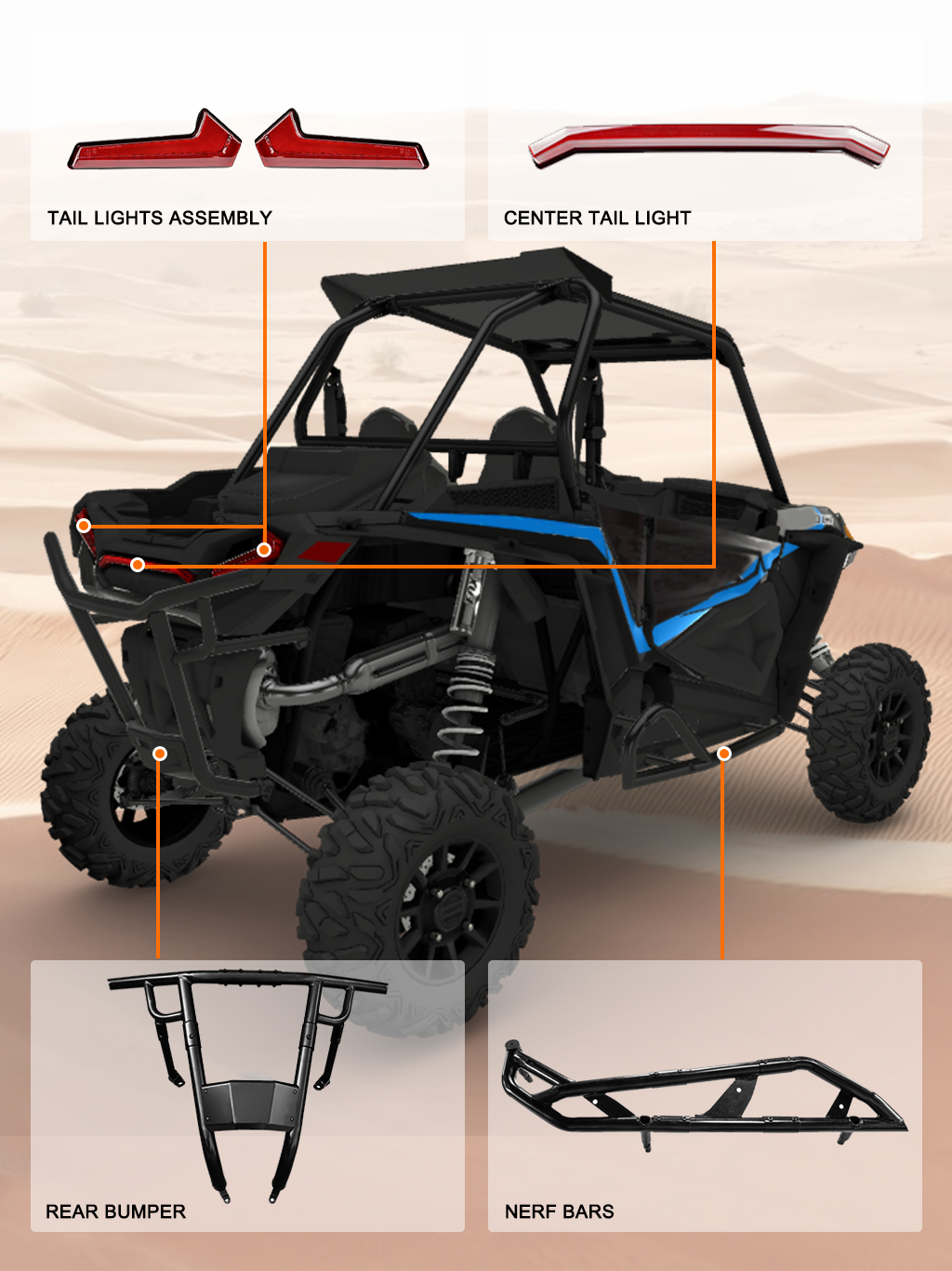 SAUTVS Parafanghi Anteriori Per Can-Am Outlander - Ricambio 715001764