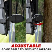 Adjustable Folding Rearview Side Mirrors for Yamaha RMAX2/ RMAX4 2021-2023 - Image 3