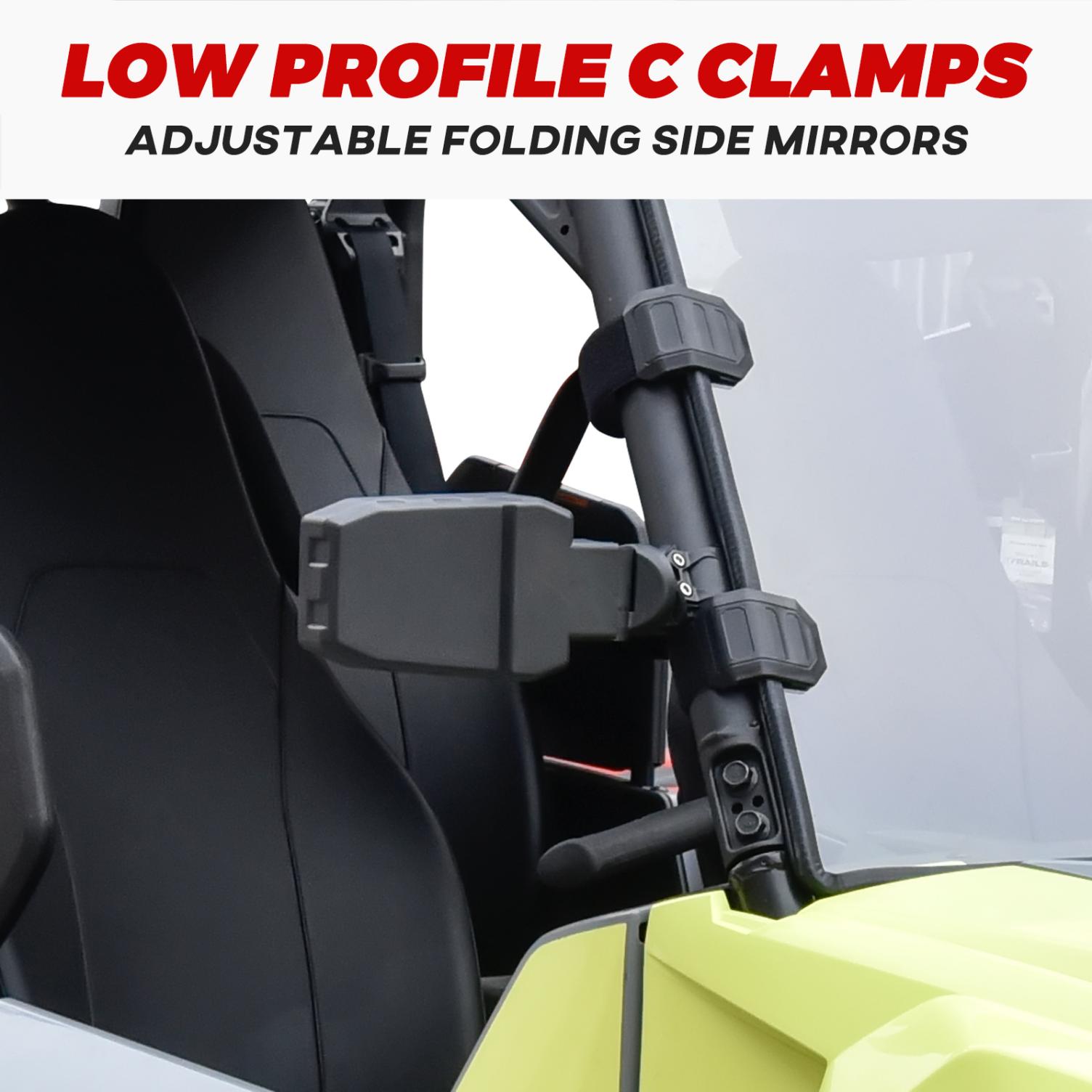 Adjustable Folding Rearview Side Mirrors for Yamaha RMAX2/ RMAX4 2021-2023 - Image 5