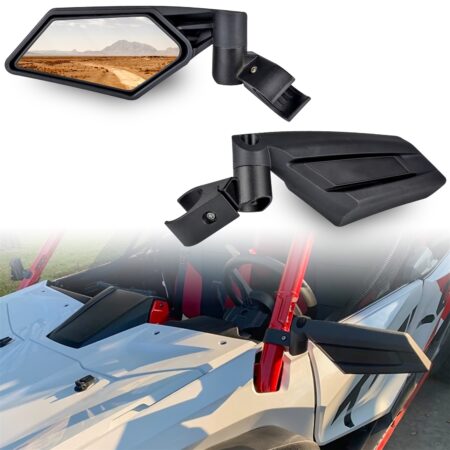Rear View Side Mirrors Fit 2" Roll Bar for Talon 1000R 1000X 1000X4 Commander Viking RZR PRO XP