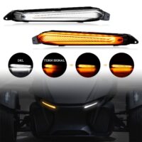 Front DRL Turn Signal with Yellow Flashing Lights for Can-Am Spyder RT 2020-2022