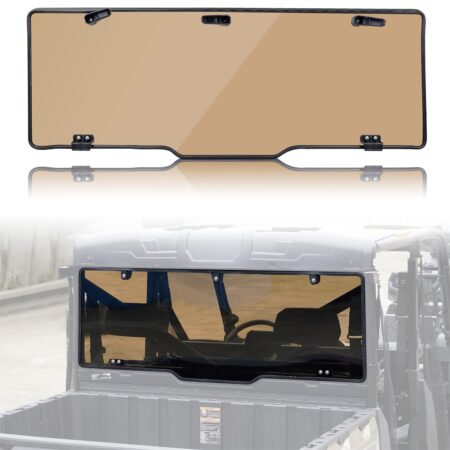 Dark Tinted Rear Windshield for Polaris Ranger XP 1000 / Crew XP 1000 / Diesel/XP 900