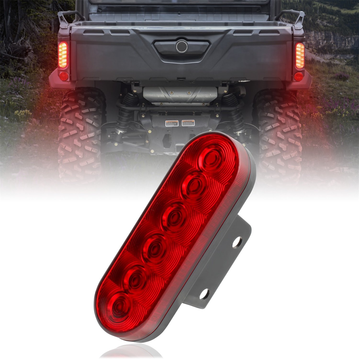 Red Taillight Assembly for Can-Am Defender/Defender MAX HD5 HD8 HD10 2016-2020