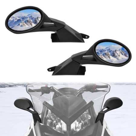 Adjustable Folding Rearview Side Mirrors for Polaris Snowmobile