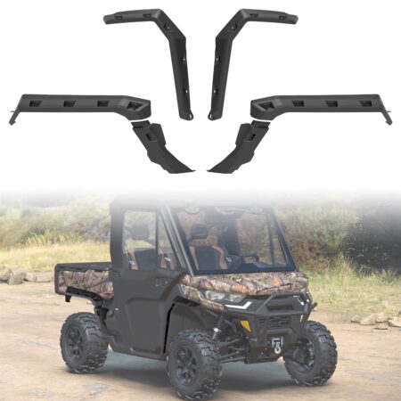 Front Rear Extended Mud Flaps Kit for Can-Am Defender HD5 / HD8 / HD10 / MAX 2016-2022
