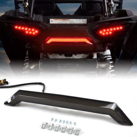 Smoked Black Rear Center Accent Lamp Tail Light Taillight Stop Light for Polaris RZR XP 1000/ XP4 1000 2014-2018