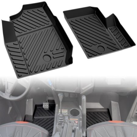 TPE Anti-Slip Floor Mats Front Row Floor Liners for Polaris General 1000