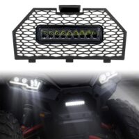 Front Grill Screen Radiator with Light for Polaris Sportsman XP 1000 SP 850 570 450 2017-2023