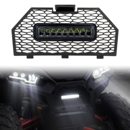 Front Grill Screen Radiator with Light for Polaris Sportsman XP 1000 SP 850 570 450 2017-2023
