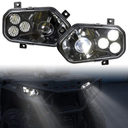 LED Headlights with Angel Eye for Polaris Sportsman 400 500 550 570 800 850 2009-2017