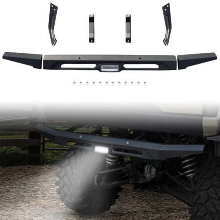 Rear Bumper Brush Guard with LED Accent Light for Polaris Ranger XP 1000 / Crew XP 1000 / Ranger 1000 / Ranger 1000 XP