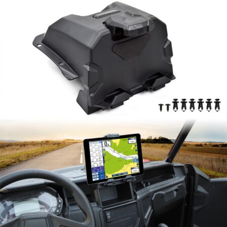 Electronic Device Holder with Storage Box Electronic Device Phone Tablet GPS Holder Mounts for Polaris General 1000/ 4 1000