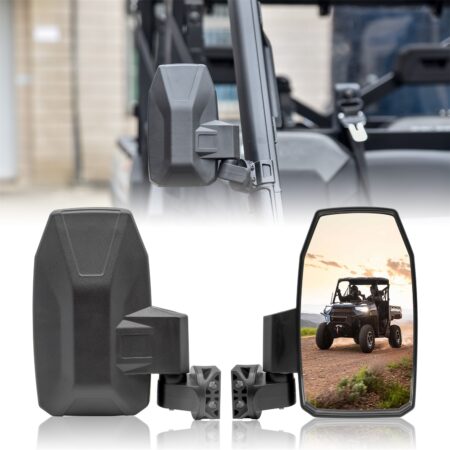 Adjustable Folding Side Rear View Mirrors for Polaris Ranger XP 1000 900 570 Crew Diesel