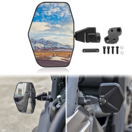 Heavy Duty Convex Rear View Side Mirrors for Can-Am Defender HD5 HD8 HD10 MAX 2016-2021 (1PCS)