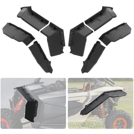 Front & Rear XXL Wider Fender Flares Kit for Can-Am Maverick X3 MAX All Models 2017-2023