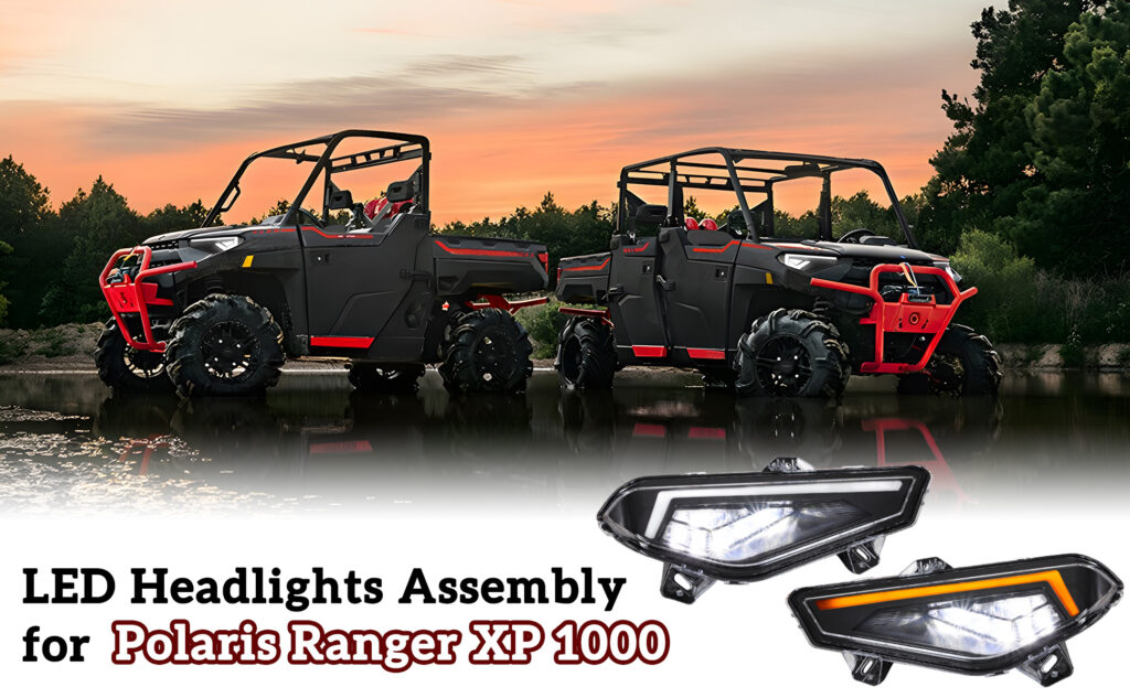 LED Headlights with HighLow Beams DRL Turn Signal Light for Polaris