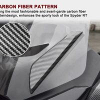 Carbon Fiber Pattern Front Windshield Trims for Can-Am Spyder RT 2020-2023 - Image 2