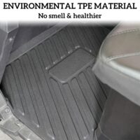 TPE Floor Mats Front Rear Row Floor Liners All Weather Protection Slush Mats for Polaris Ranger Crew XP 1000 - Image 2