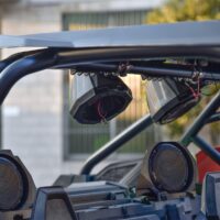 Speaker Enclosure with 1.75" to 2" Mounting Clamps for Polaris RZR 1000 900 and Can-Am Maverick X3/Commander/Defender - Image 2