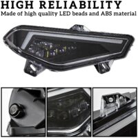 LED Headlights with High-Low Beams DRL Turn Signal Light for Polaris Ranger Crew XP 1000 - Image 3