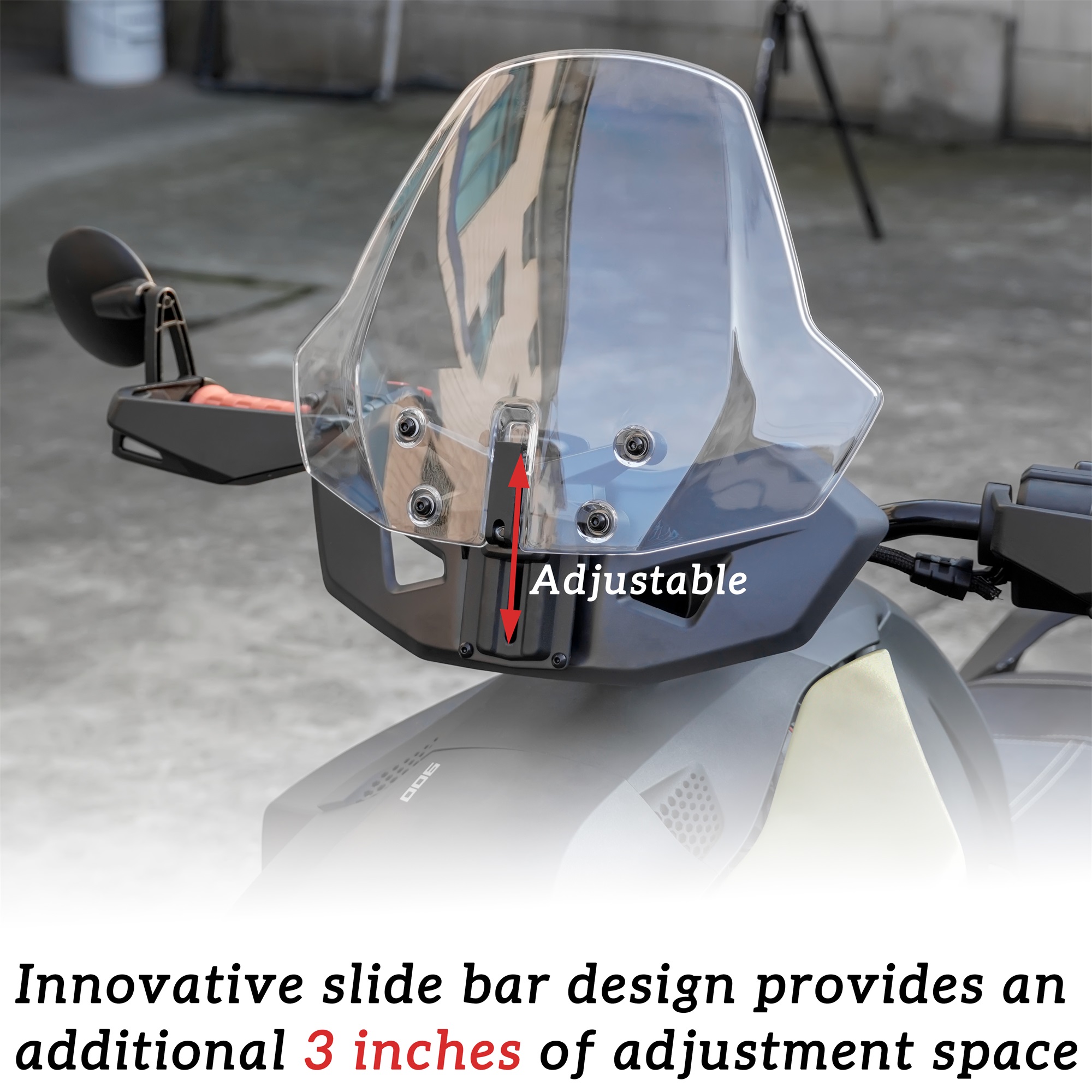 Adjustable Front Windshield for Can-Am Ryker All Models - Image 3