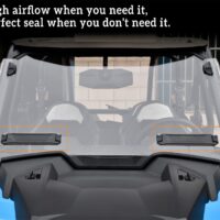 Hard Coat Poly Full Windshield for Polaris RZR XP XP4 1000 Accessories - Image 3