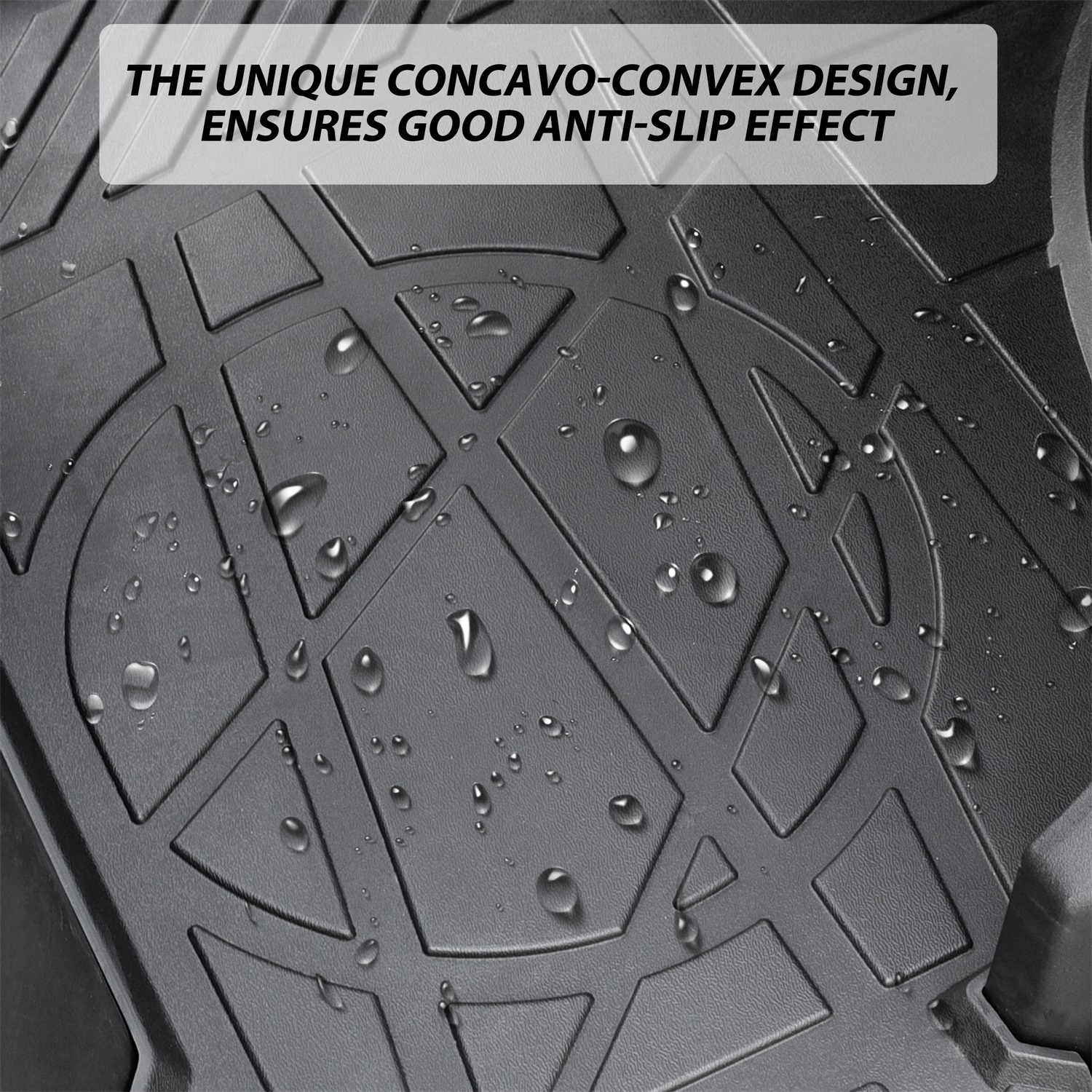 TPE Front Floor Mats Front Row Floor Liners All Weather Protection Slush Mats for Polaris Ranger SP 570 / Crew SP 570 - Image 3