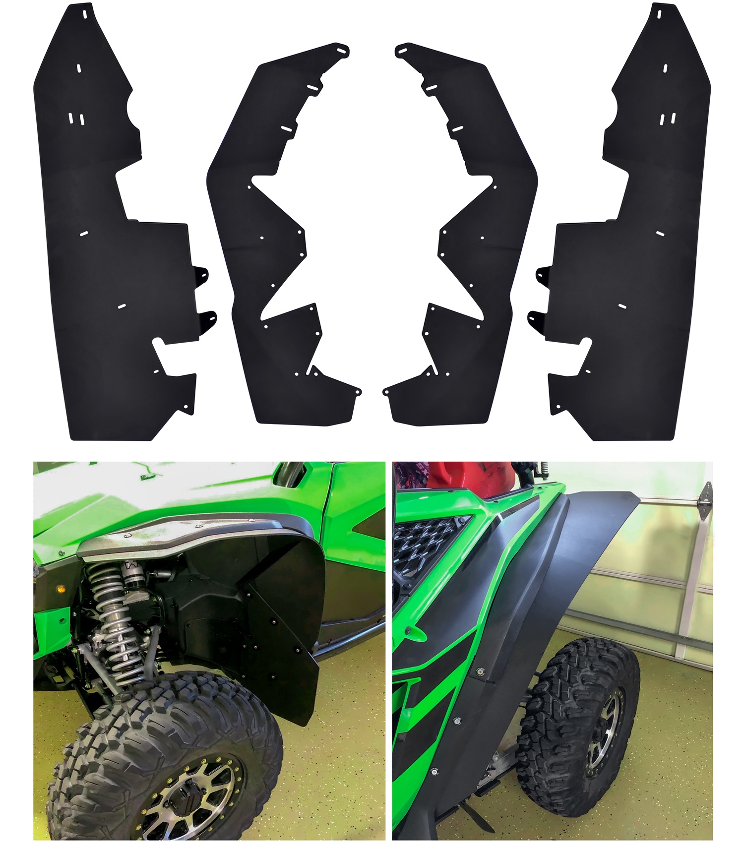 Front & Rear Mud Flaps Mud Guards for Honda Talon 1000R / 1000X / 1000X4 2019-2022 - Image 3