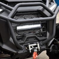 Black Mesh Grille with LED Light Bar for Can Am Commander & MAX 2021-2023 - Image 3