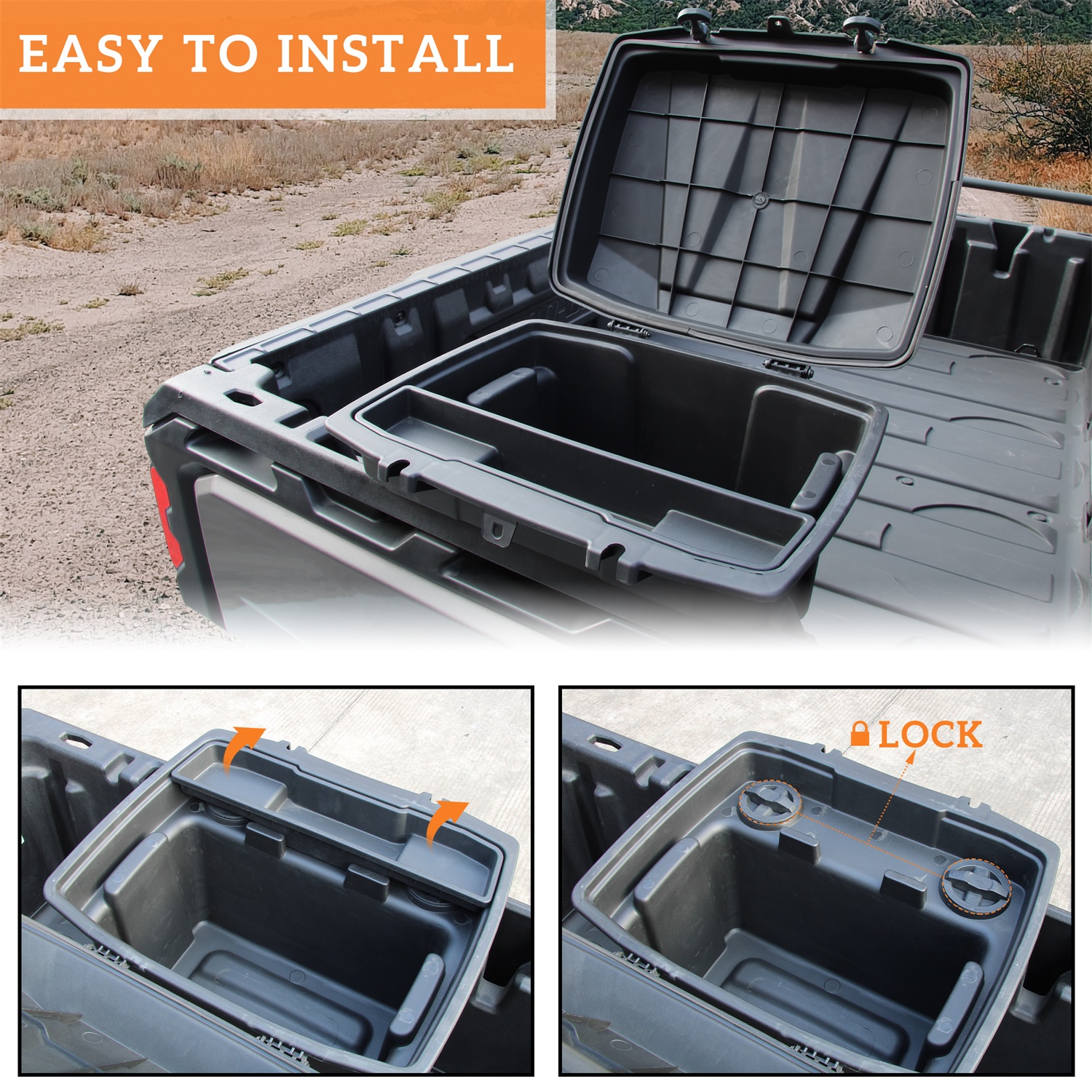 Double Layer Cargo Storage Box for Can Am Defender HD5 HD8 HD10 Max/ Commander - Image 3