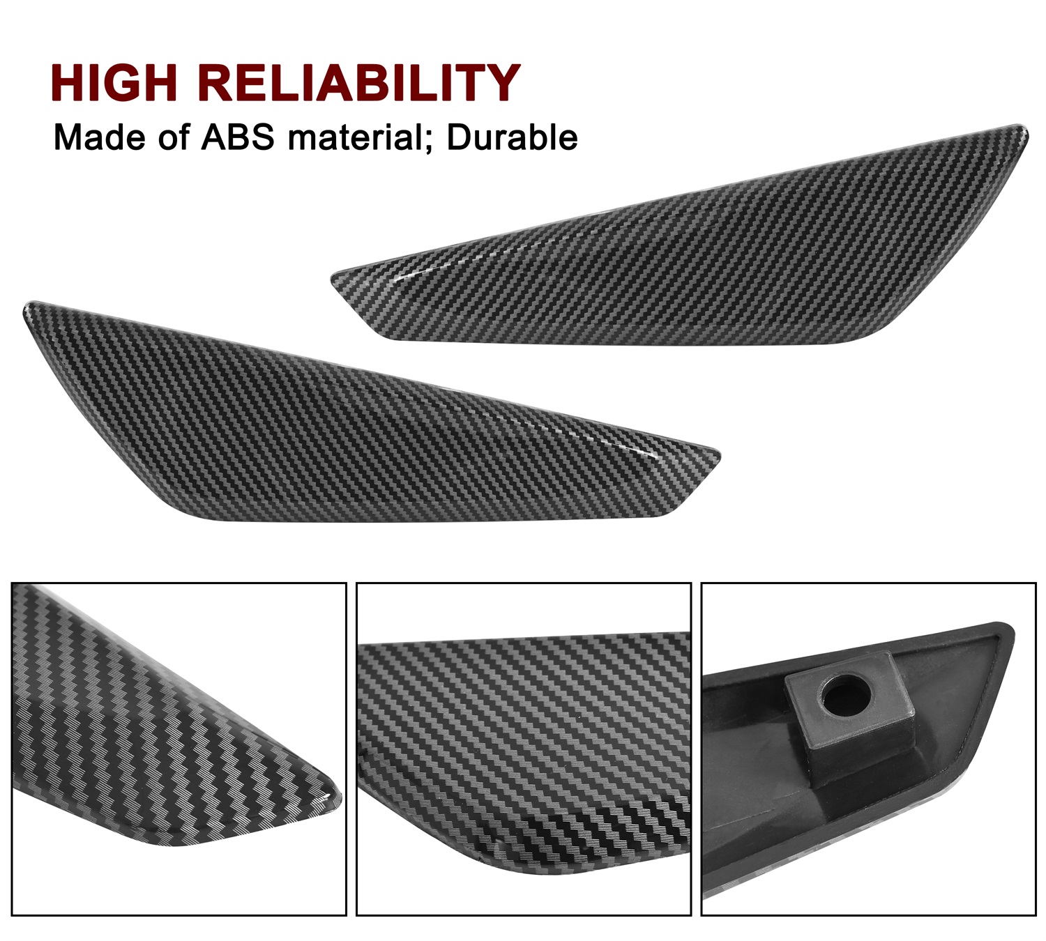 Carbon Fiber Pattern Front Windshield Trims for Can-Am Spyder RT 2020-2023 - Image 3