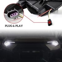 LED Headlights with High-Low Beams DRL Turn Signal Light for Polaris Ranger Crew XP 1000 - Image 4