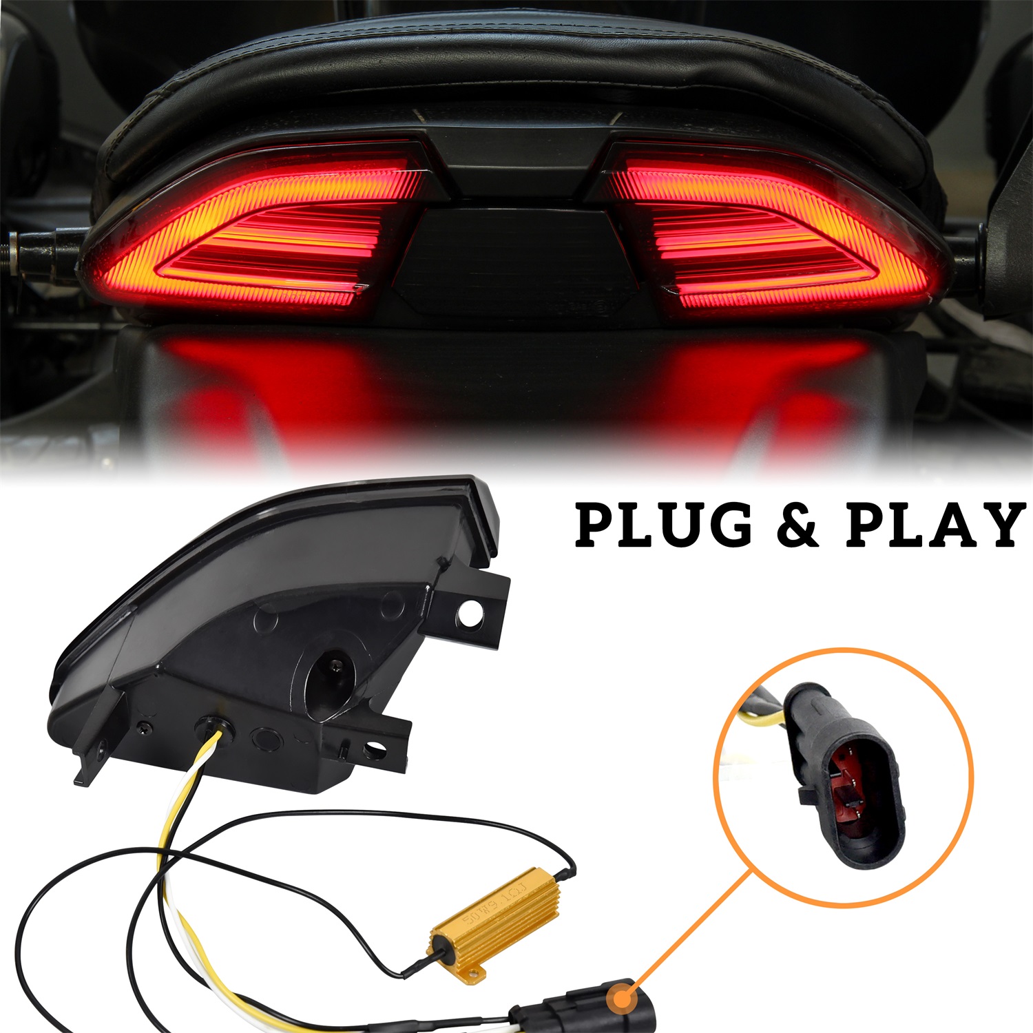 Smoked Black LED Tail Lights for Can-Am Spyder F3 All Models - Image 4