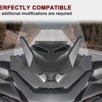 Carbon Fiber Pattern Front Windshield Trims for Can-Am Spyder RT 2020-2023 - Image 4