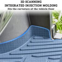 TPE Floor Mats Front Rear Row Floor Liners All Weather Protection Slush Mats for Polaris Ranger Crew XP 1000 - Image 4