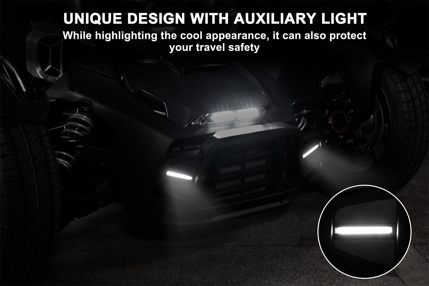 Front Bumper Guard with LED Light for Can-Am Ryker All Models - Image 4