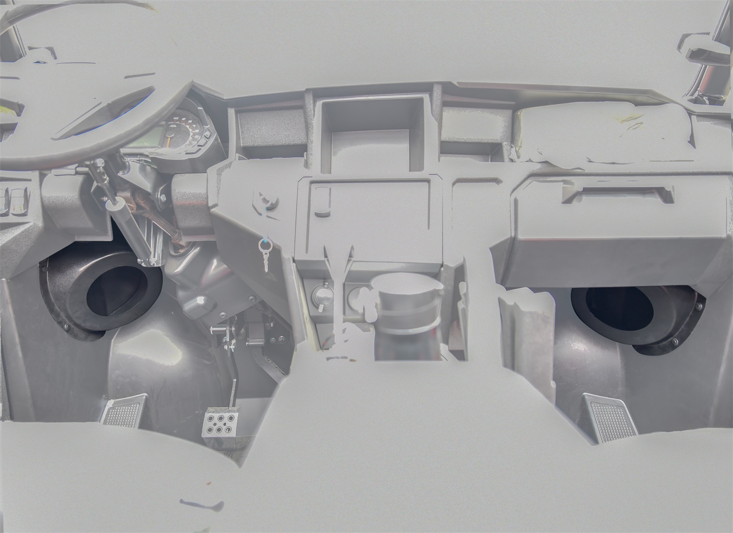 6.5" Speaker Mount Under Dash Kick Pod Brackets Front Kick Panels for Polaris General 1000 EPS - Image 4