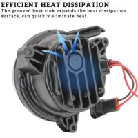 LED Low Beam Headlights with Halo Ring DRL for Can-Am Outlander 500 650 800 850 1000 XMR STD XT XT-P 2012-2022 - Image 5