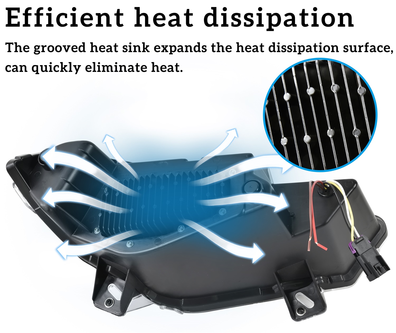 LED Headlights with High-Low Beams DRL Turn Signal Light for Polaris Ranger Crew XP 1000 - Image 5