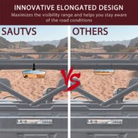 Rear View Convex Center Mirror for Polaris RZR PRO XP / Can Am X3 / Trail / Kawasaki / Talon / Pioneer - Image 5