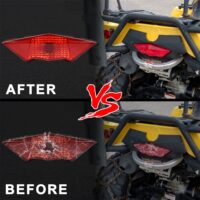 CPOWACE Pair Red LED Tail Light Assembly Compatible With Can Am Outlander, Rear Brake Lights Tail Lamps Compatible With Can-Am Outlander Renegade Commander Maverick 2011-2017,Replace #710001645, Lights - Canada - View #6