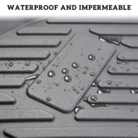 TPE Floor Mats Front Rear Row Floor Liners All Weather Protection Slush Mats for Polaris Ranger Crew XP 1000 - Image 5