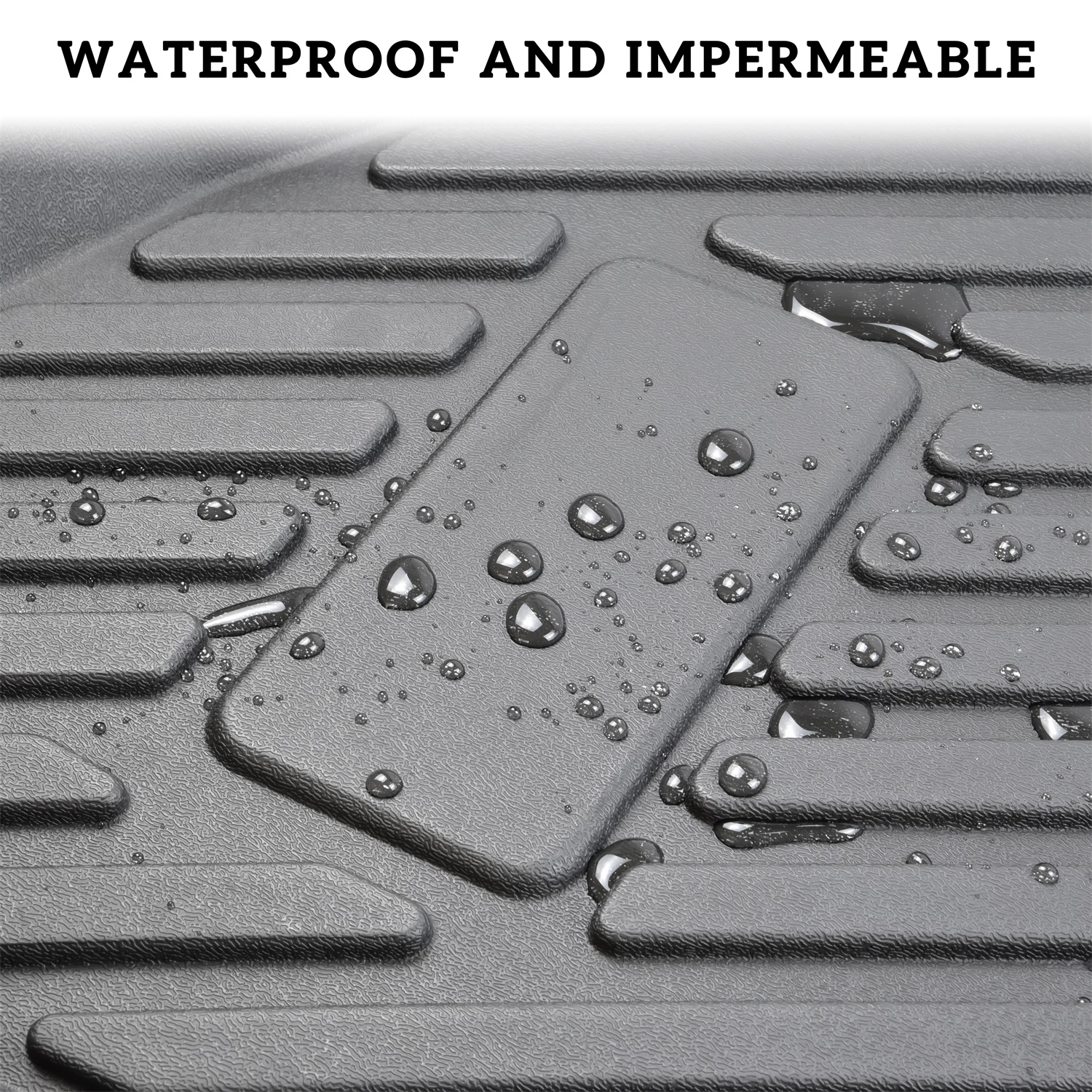 TPE Floor Mats Front Rear Row Floor Liners All Weather Protection Slush Mats for Polaris Ranger Crew XP 1000 - Image 5