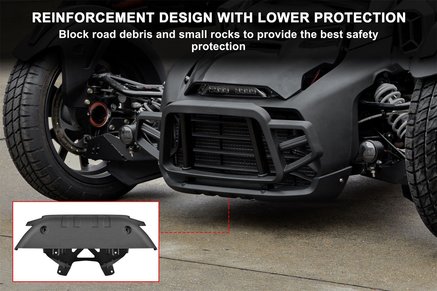 Front Bumper Guard with LED Light for Can-Am Ryker All Models - Image 5