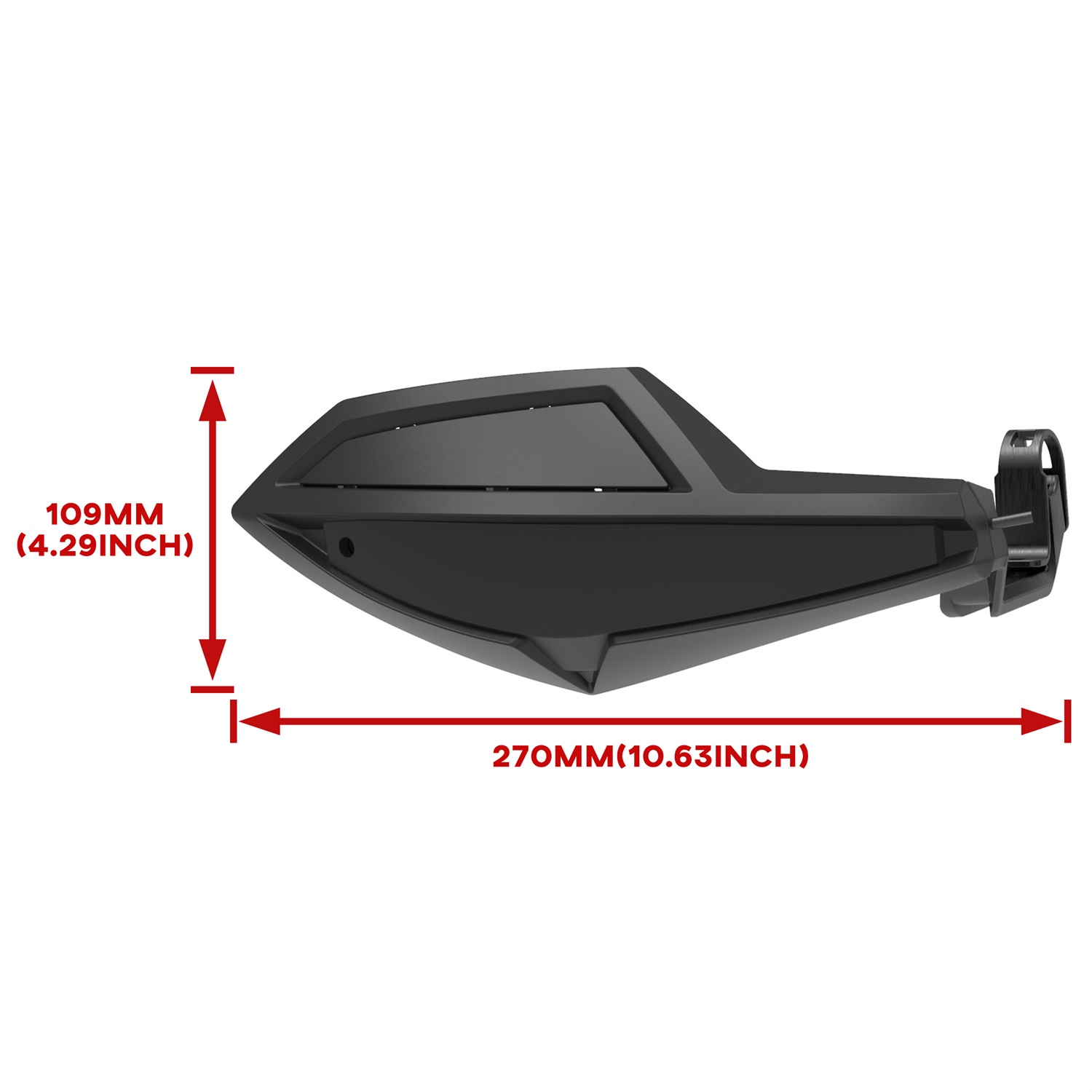 thumbnail image 2 of SAUTVS Black Handguards For Can-Am Outlander 2006-2022 - Wind Protector & Deflector Kit 2 of 9