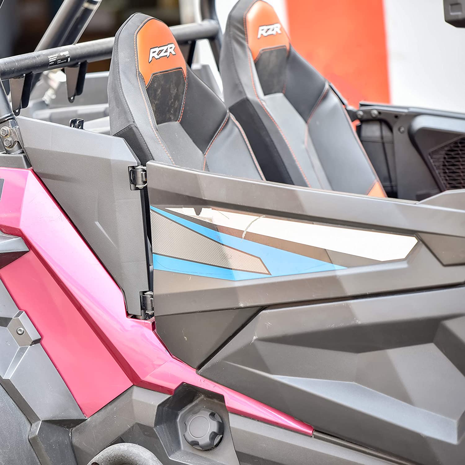 Lower Half Door Panels Inserts with Built-in Metal Frame for Polaris RZR XP 1000 900 S Turbo EPS - Image 6