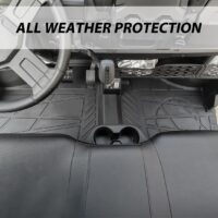 TPE Front Floor Mats Front Row Floor Liners All Weather Protection Slush Mats for Polaris Ranger SP 570 / Crew SP 570 - Image 6