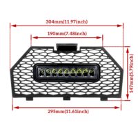 Front Grill Screen Radiator with Light for Polaris Sportsman XP 1000 SP 850 570 450 2017-2023 - Image 6