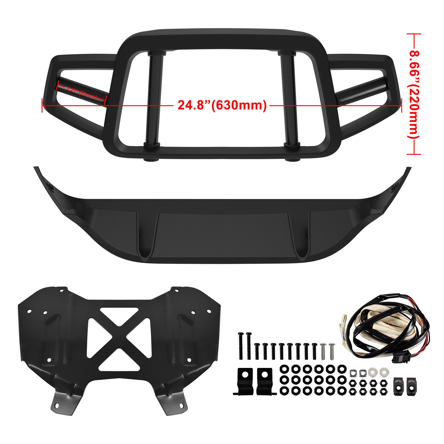 Front Bumper Guard with LED Light for Can-Am Ryker All Models - Image 6