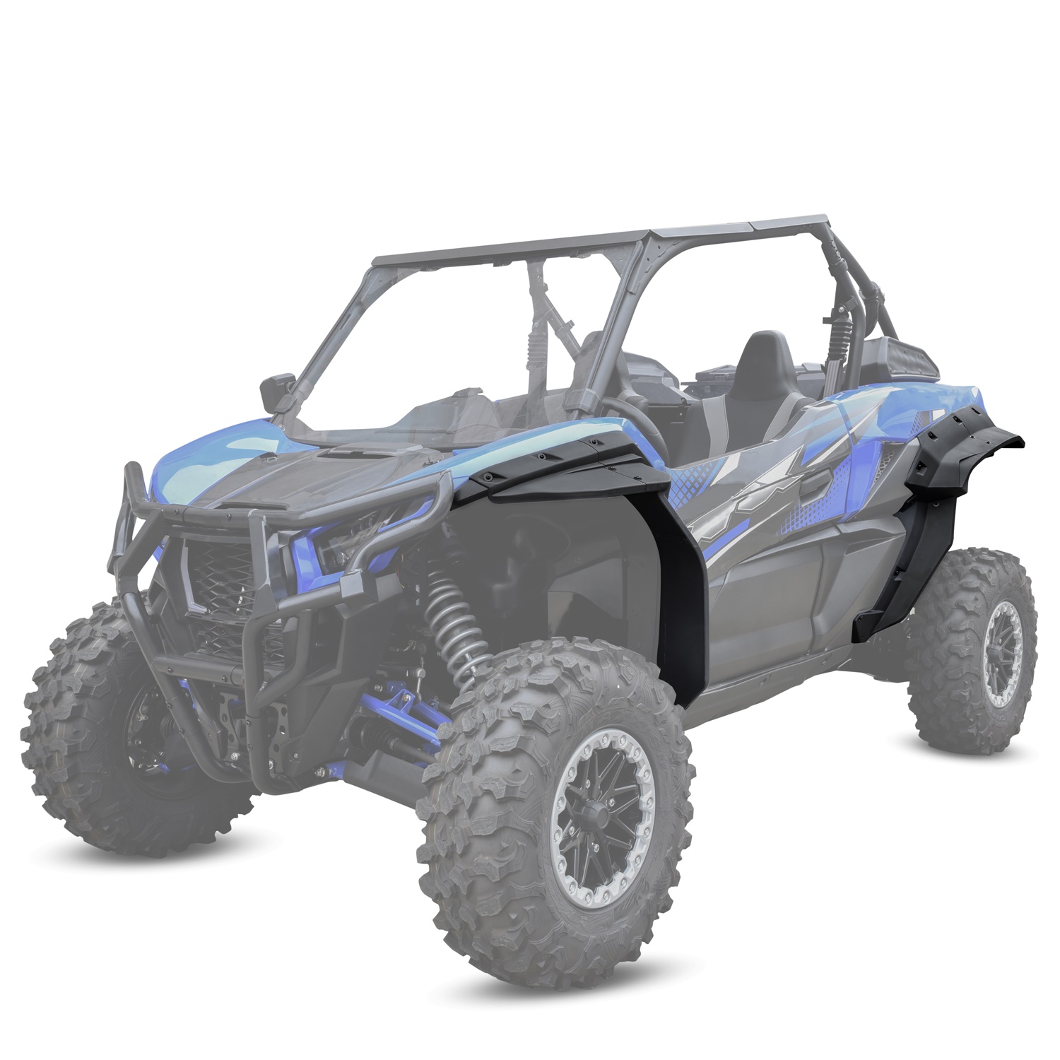 Front & Rear XXL Wider Fender Flares Kit for Kawasaki Teryx KRX 1000 2020-2023 - Image 6